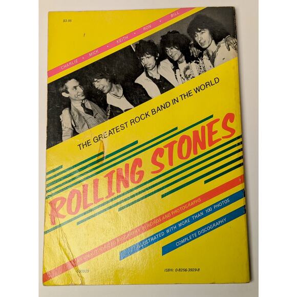 Vtg 2 Book Lot The Rolling Stones A Biography 1979 TRS 24 Posters 1983 Free Ship - Picture 7 of 12